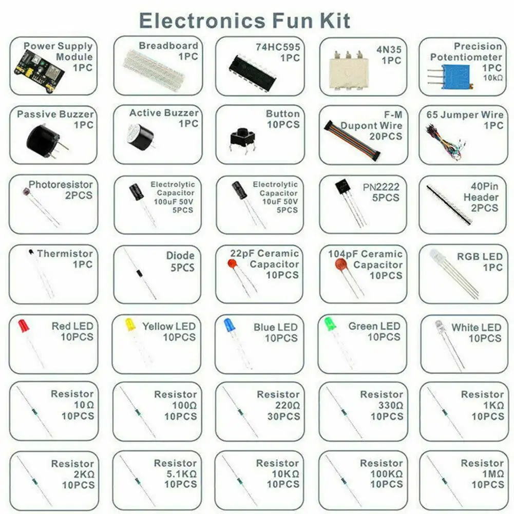 Comprehensive Arduino DIY Electronics Starter Kit