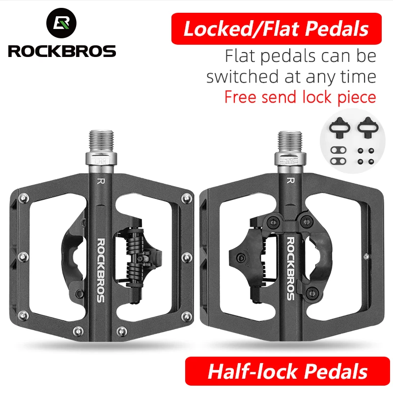 ROCKBROS Non-Slip Aluminum Alloy Bike Pedals