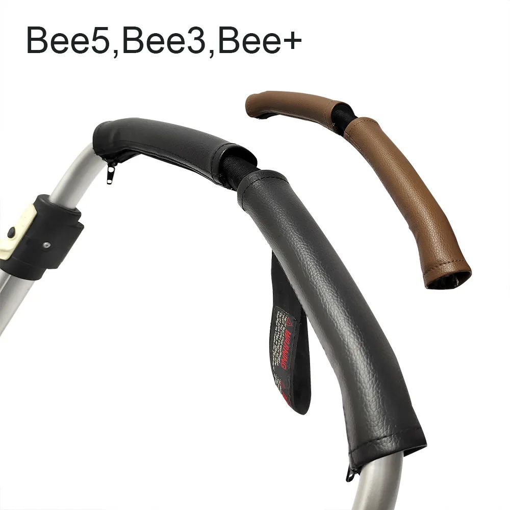 Stroller Handle Covers fit for Bugaboo bee3,bee 5, bee+ Stroller Accessories PU Leather Cover Wagon Armrest Protective Case