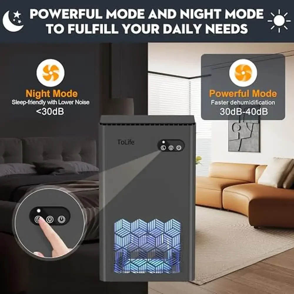 Portable Quiet Dehumidifier for Home and Basement