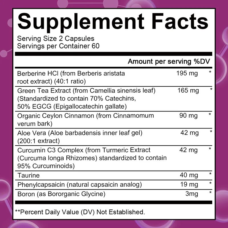 GLP1 Metabolism Support Supplement with Berberine
