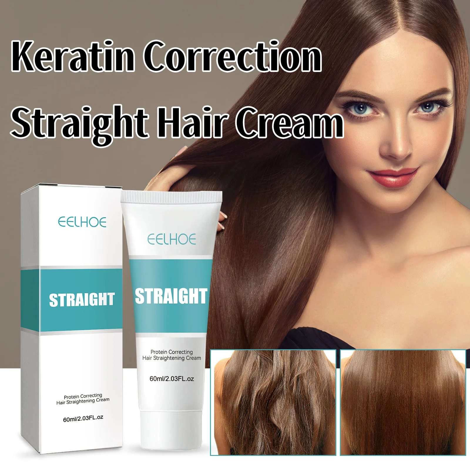 Protein Hair Straightening Cream for Smooth Curls