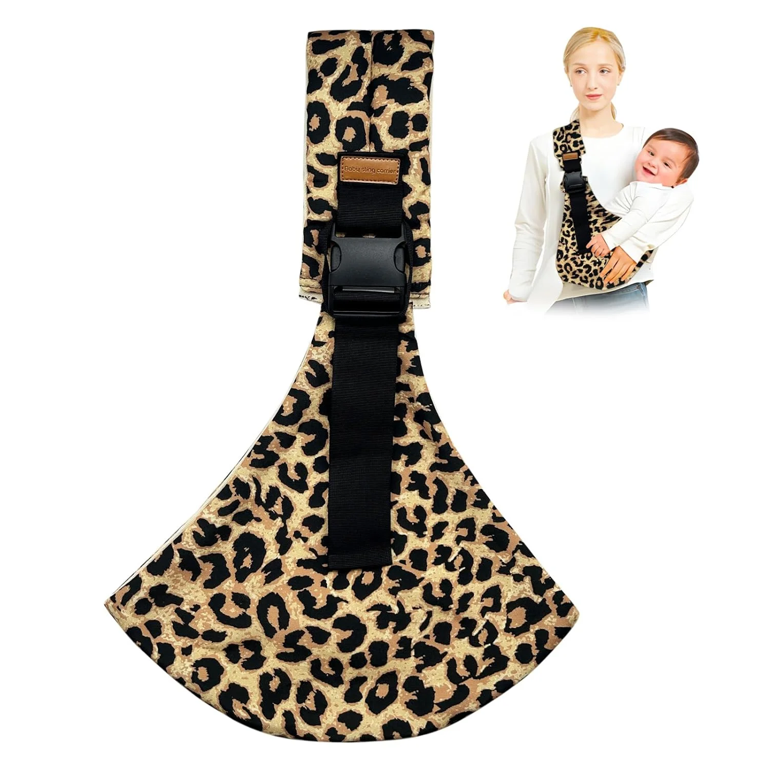 Baby Sling Carrier Baby Carrier Newborn to Toddler Sling Lightweight Baby Carrier Sling with Adjustable Straps Toddler Carrier