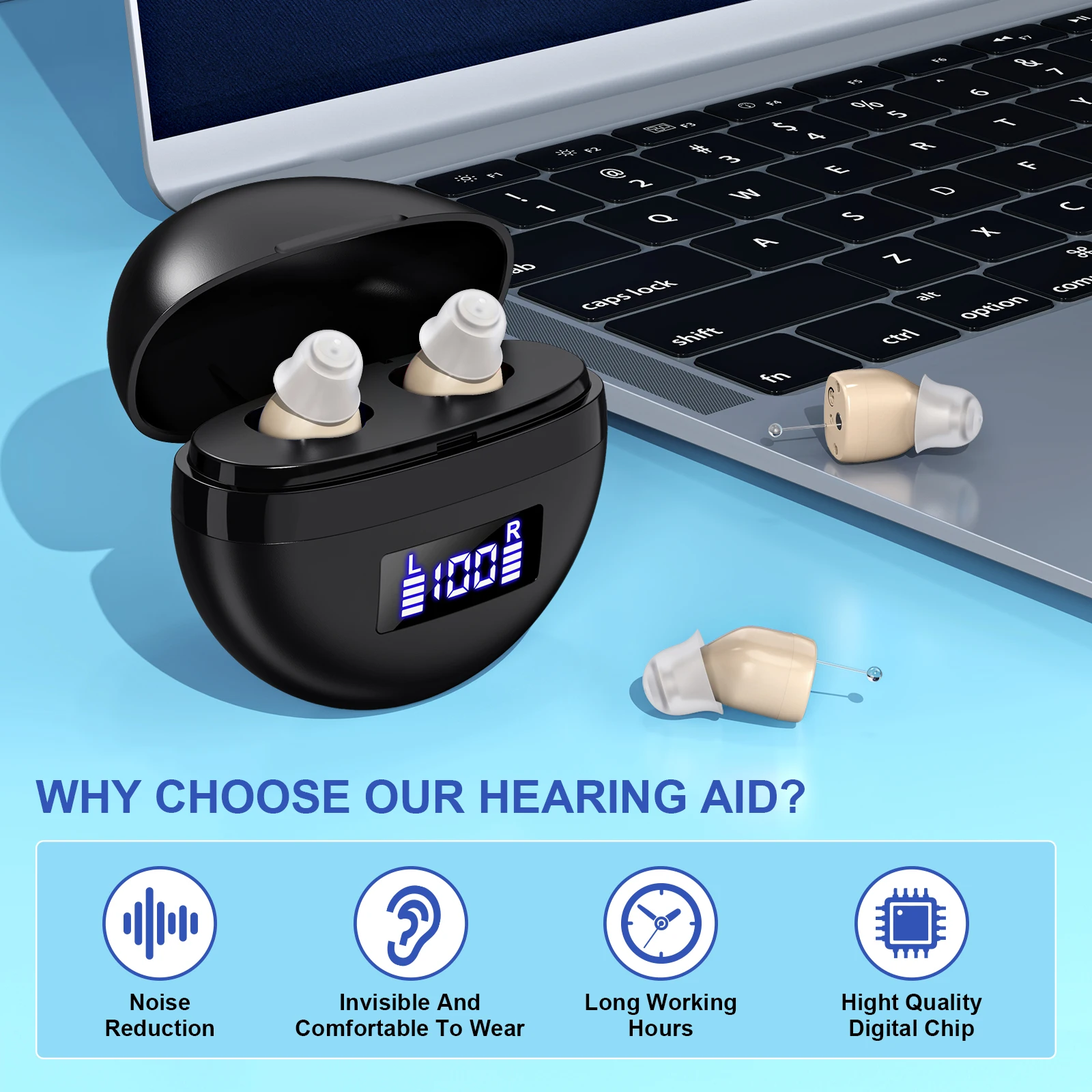Invisible Rechargeable Hearing Aids for Enhanced Hearing