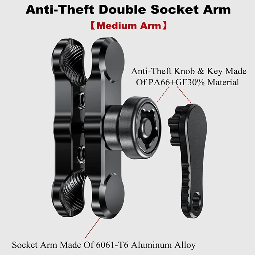 Anti Theft Aluminum Alloy Bike Phone Holder Clamp