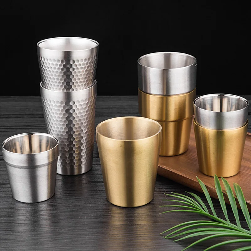 Double Wall Stainless Steel Beer Cups Set