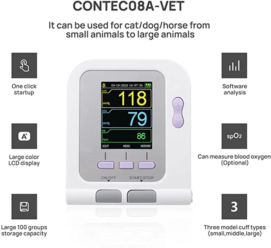 Automatic Animal Blood Pressure Monitor with Software